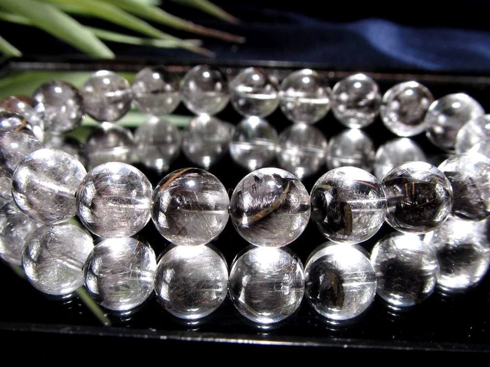 プラチナルチルクォーツ ブレスレット プラチナルチル ルチルレイテッドクォーツ ブルッカイト