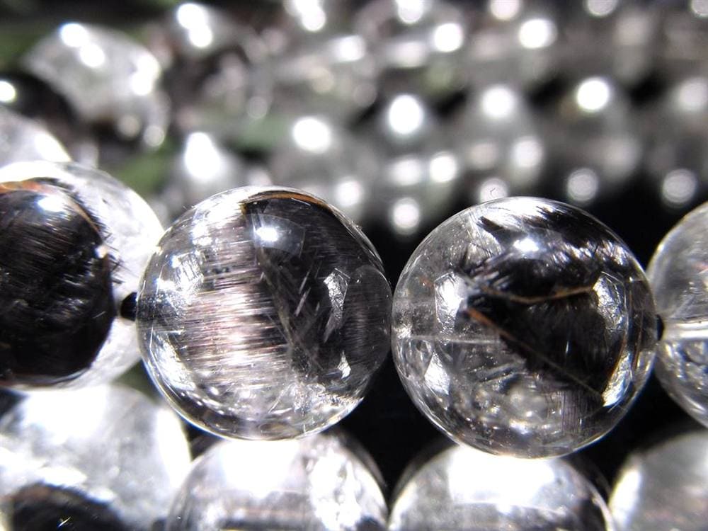 プラチナルチルクォーツ ブレスレット プラチナルチル ルチルレイテッドクォーツ ブルッカイト