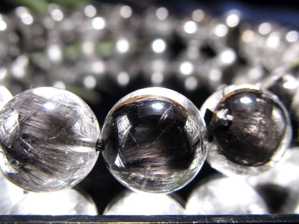 プラチナルチルクォーツ ブレスレット プラチナルチル ルチルレイテッドクォーツ ブルッカイト