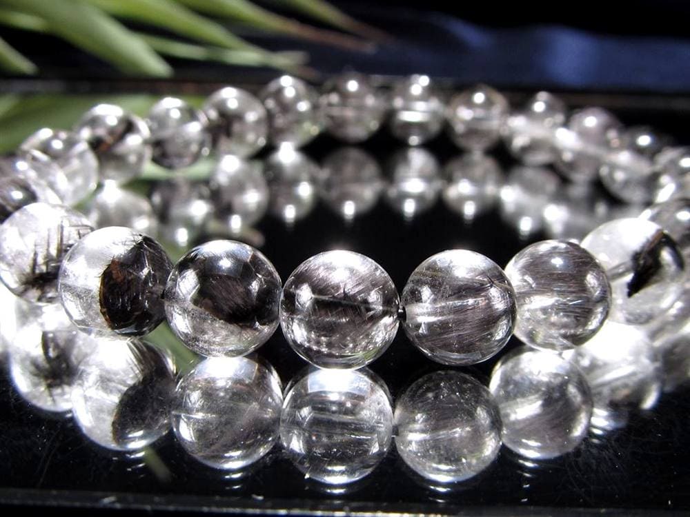 プラチナルチルクォーツ ブレスレット プラチナルチル ルチルレイテッドクォーツ ブルッカイト