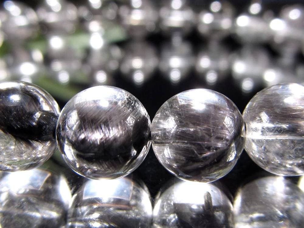 プラチナルチルクォーツ ブレスレット プラチナルチル ルチルレイテッドクォーツ ブルッカイト