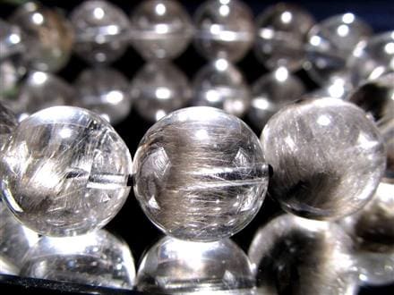 プラチナルチルクォーツ ブレスレット プラチナルチル ルチルレイテッドクォーツ ブルッカイト