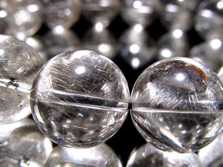 プラチナルチルクォーツ ブレスレット プラチナルチル ルチルレイテッドクォーツ ブルッカイト