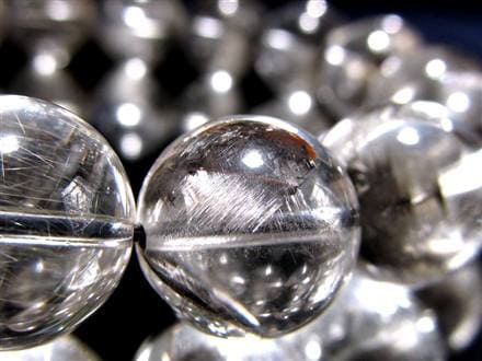 プラチナルチルクォーツ ブレスレット プラチナルチル ルチルレイテッドクォーツ ブルッカイト