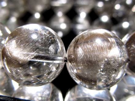 プラチナルチルクォーツ ブレスレット プラチナルチル ルチルレイテッドクォーツ ブルッカイト