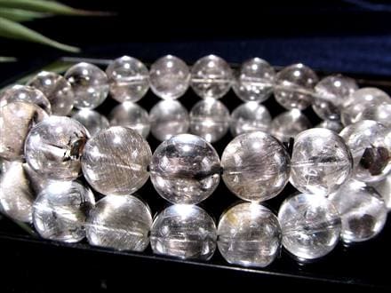 プラチナルチルクォーツ ブレスレット プラチナルチル ルチルレイテッドクォーツ ブルッカイト