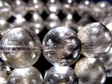 プラチナルチルクォーツ ブレスレット プラチナルチル ルチルレイテッドクォーツ ブルッカイト