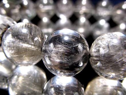 プラチナルチルクォーツ ブレスレット プラチナルチル ルチルレイテッドクォーツ ブルッカイト