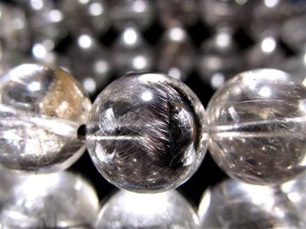 プラチナルチルクォーツ ブレスレット プラチナルチル ルチルレイテッドクォーツ ブルッカイト