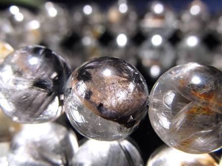 プラチナルチルクォーツ ブレスレット プラチナルチル ルチルレイテッドクォーツ ブルッカイト