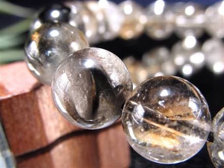 プラチナルチルクォーツ ブレスレット プラチナルチル ルチルレイテッドクォーツ ブルッカイト