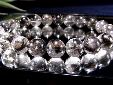 プラチナルチルクォーツ ブレスレット プラチナルチル ルチルレイテッドクォーツ ブルッカイト