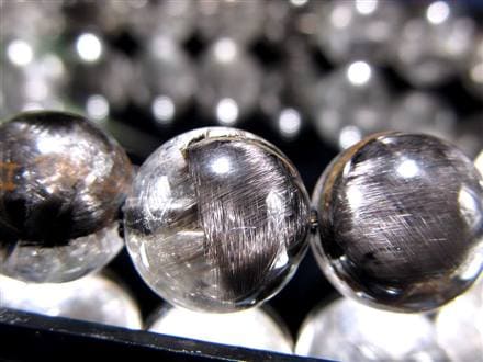 プラチナルチルクォーツ ブレスレット プラチナルチル ルチルレイテッドクォーツ ブルッカイト