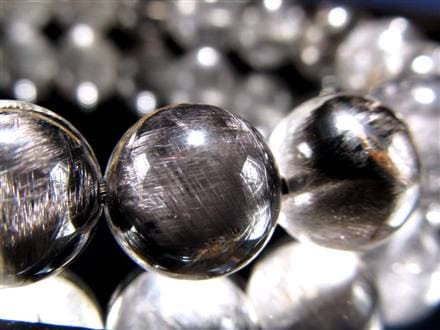 プラチナルチルクォーツ ブレスレット プラチナルチル ルチルレイテッドクォーツ ブルッカイト