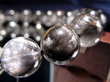 プラチナルチルクォーツ ブレスレット プラチナルチル ルチルレイテッドクォーツ ブルッカイト