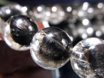 プラチナルチルクォーツ ブレスレット プラチナルチル ルチルレイテッドクォーツ ブルッカイト