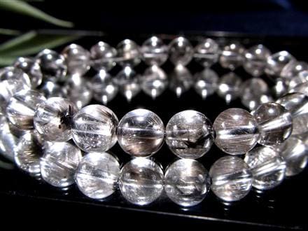 プラチナルチルクォーツ ブレスレット プラチナルチル ルチルレイテッドクォーツ ブルッカイト