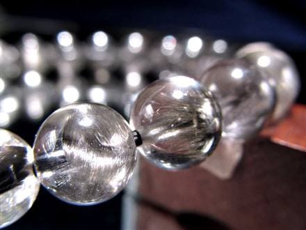 プラチナルチルクォーツ ブレスレット プラチナルチル ルチルレイテッドクォーツ ブルッカイト