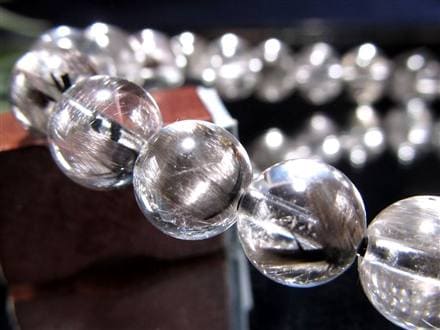 プラチナルチルクォーツ ブレスレット プラチナルチル ルチルレイテッドクォーツ ブルッカイト