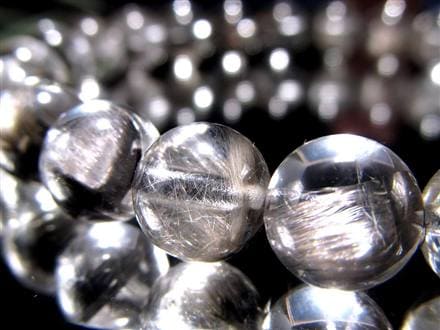 プラチナルチルクォーツ ブレスレット プラチナルチル ルチルレイテッドクォーツ ブルッカイト