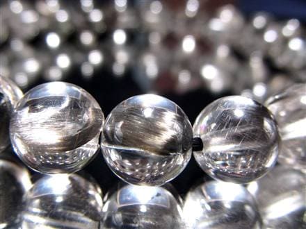 プラチナルチルクォーツ ブレスレット プラチナルチル ルチルレイテッドクォーツ ブルッカイト