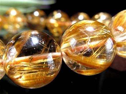 ゴールドルチル ブレスレット タイチン 金針水晶 天然石