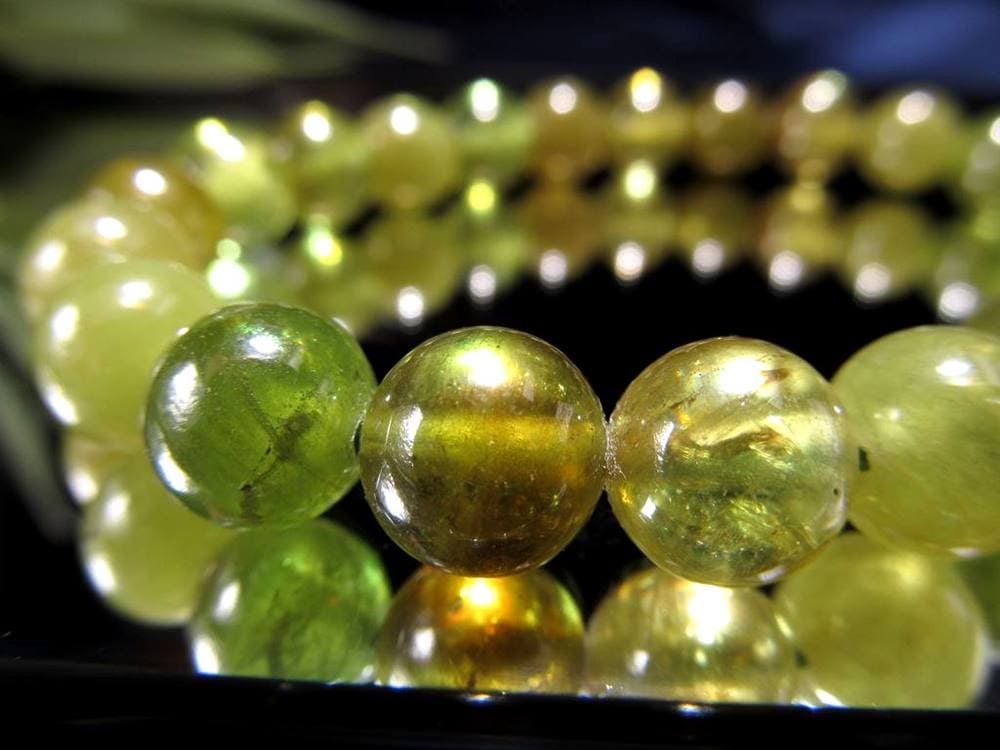 チタナイト スフェーン ブレスレット ダイヤモンド 7月の誕生石