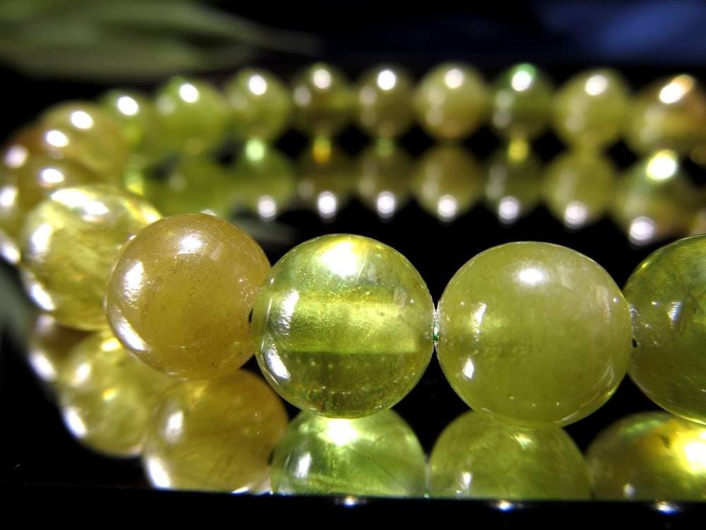 チタナイト スフェーン ブレスレット ダイヤモンド 7月の誕生石