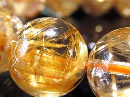 ゴールドルチル ブレスレット タイチン 金針水晶 天然石