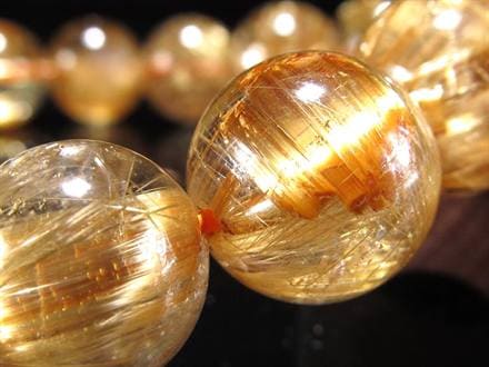 ゴールドルチル ブレスレット タイチン 金針水晶 天然石