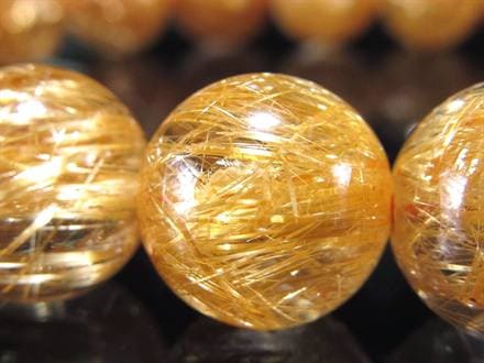 ゴールドルチル ブレスレット タイチン 金針水晶 天然石