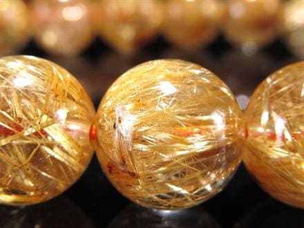 ゴールドルチル ブレスレット タイチン 金針水晶 天然石
