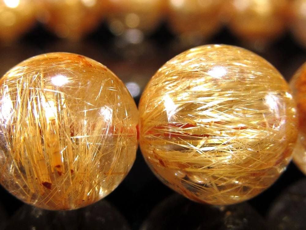 ゴールドルチル ブレスレット タイチン 金針水晶 天然石
