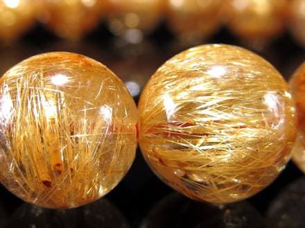 ゴールドルチル ブレスレット タイチン 金針水晶 天然石