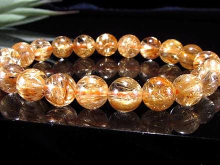ゴールドルチル ブレスレット タイチン 金針水晶 天然石