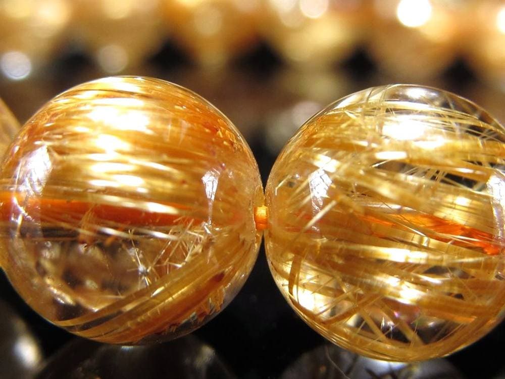 ゴールドルチル ブレスレット タイチン 金針水晶 天然石
