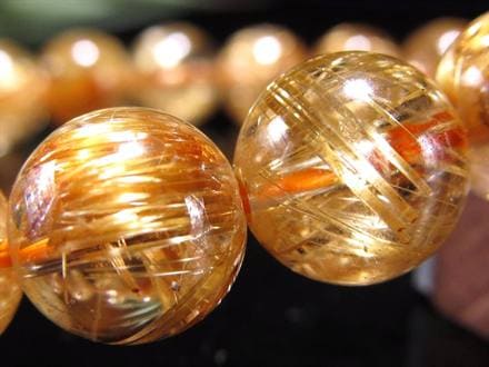ゴールドルチル ブレスレット タイチン 金針水晶 天然石