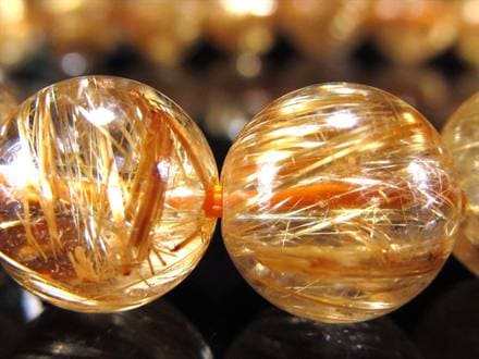ゴールドルチル ブレスレット タイチン 金針水晶 天然石