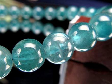 グランディディエライト ブレスレット ディープ ブルーグリーン マダガスカル産