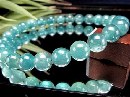 グランディディエライト ブレスレット ディープ ブルーグリーン マダガスカル産