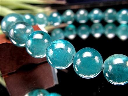 グランディディエライト ブレスレット ディープ ブルーグリーン マダガスカル産