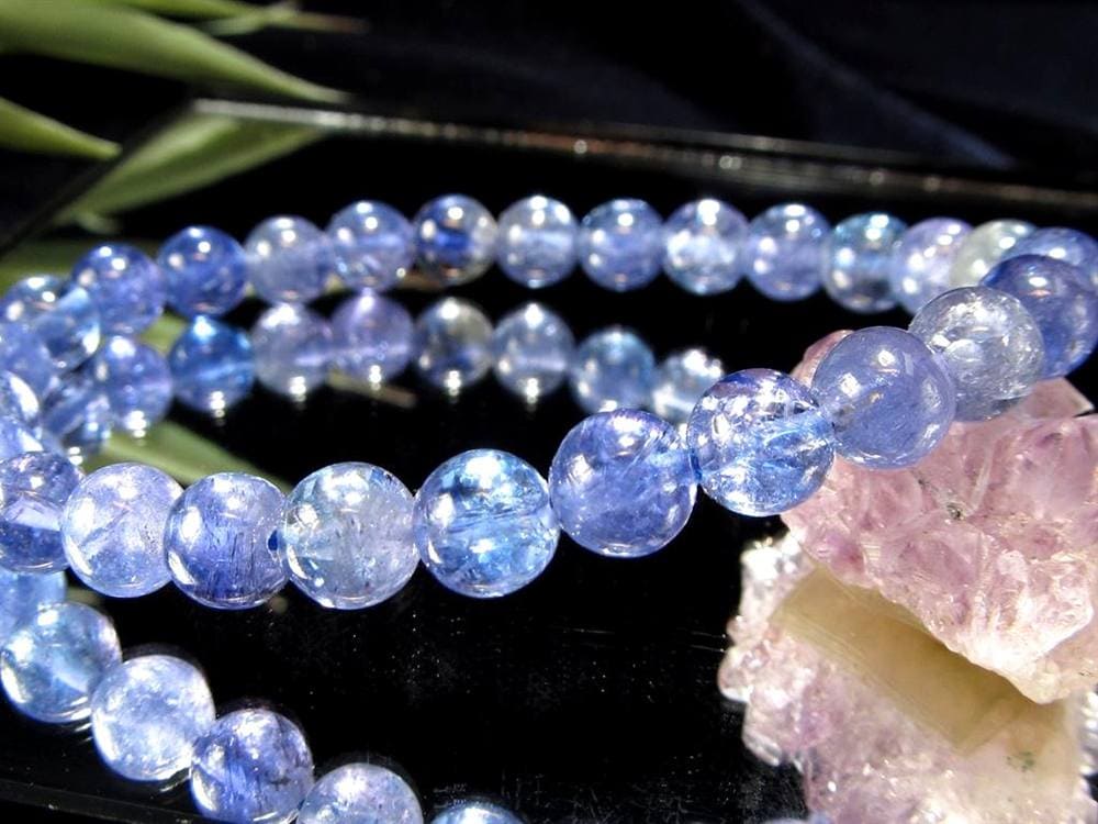 タンザナイト ブレスレット 誕生石 ブルーゾイサイト 宝石