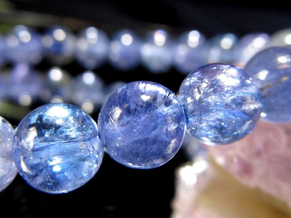 タンザナイト ブレスレット 誕生石 ブルーゾイサイト 宝石