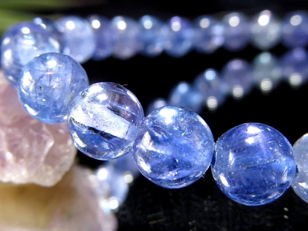 タンザナイト ブレスレット 誕生石 ブルーゾイサイト 宝石