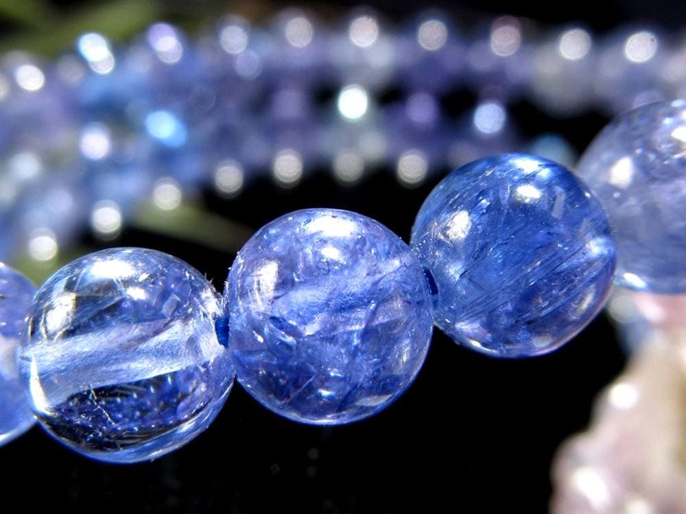 タンザナイト ブレスレット 誕生石 ブルーゾイサイト 宝石