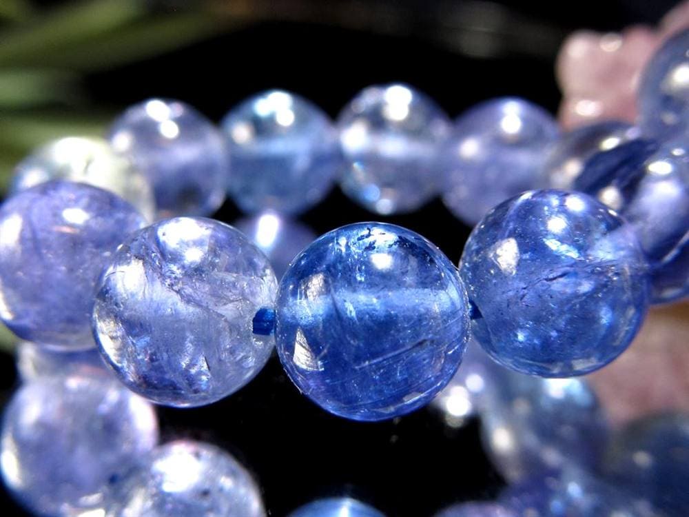 タンザナイト ブレスレット 誕生石 ブルーゾイサイト 宝石