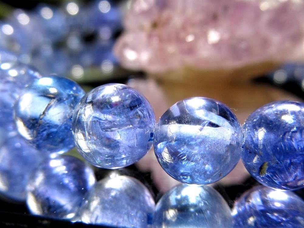 タンザナイト ブレスレット 誕生石 ブルーゾイサイト 宝石