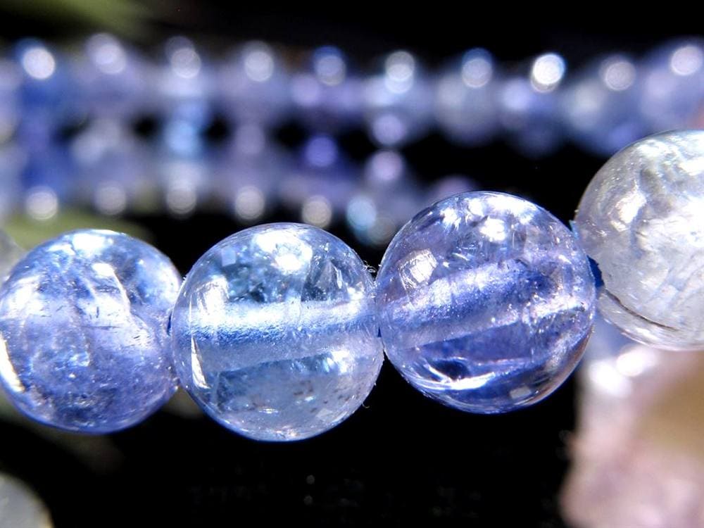 タンザナイト ブレスレット 誕生石 ブルーゾイサイト 宝石