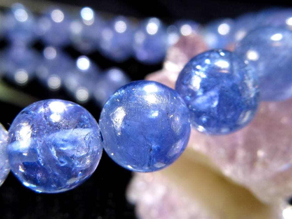 タンザナイト ブレスレット 誕生石 ブルーゾイサイト 宝石