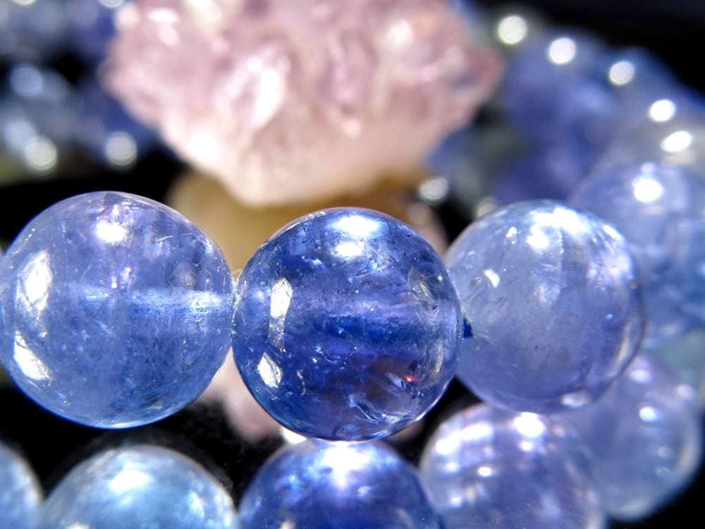 タンザナイト ブレスレット 誕生石 ブルーゾイサイト 宝石